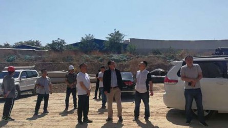 6月5日早晨，新永利官网党委书记、董事长石爱国莅临西北养老公司..